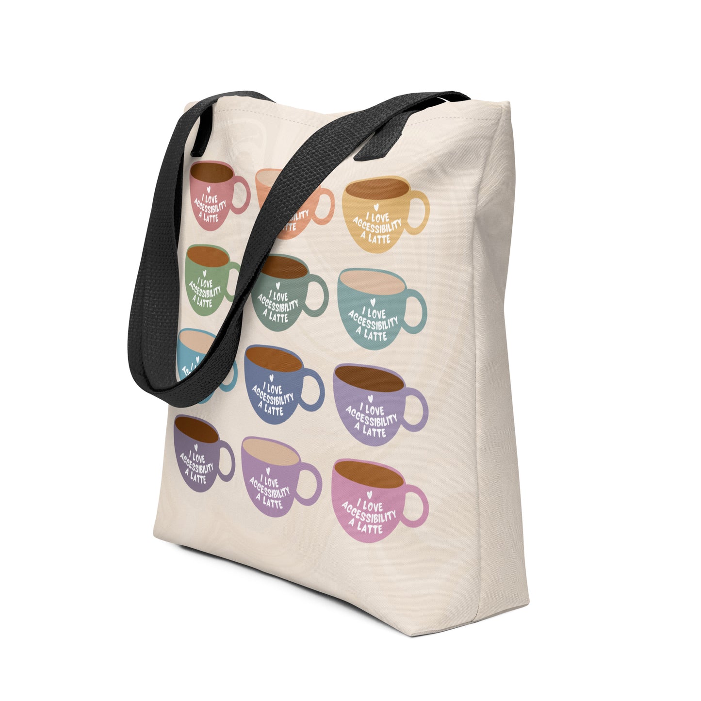 I Love Accessibility A Latte | Tote Bag