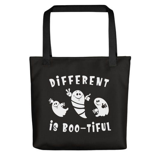 Different Is Boo-tiful | Halloween Treat Bag | Black