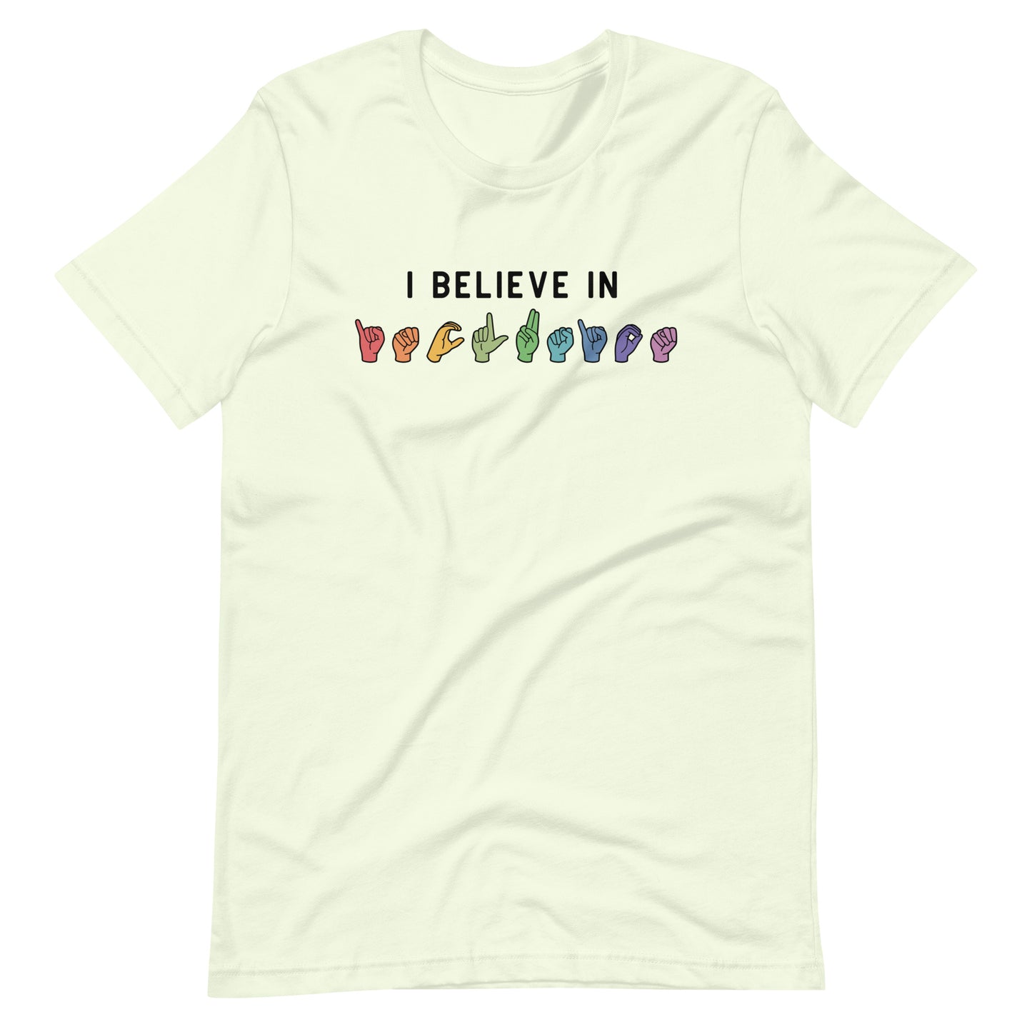 I Believe In Inclusion | Adult Unisex Tee | Rainbow