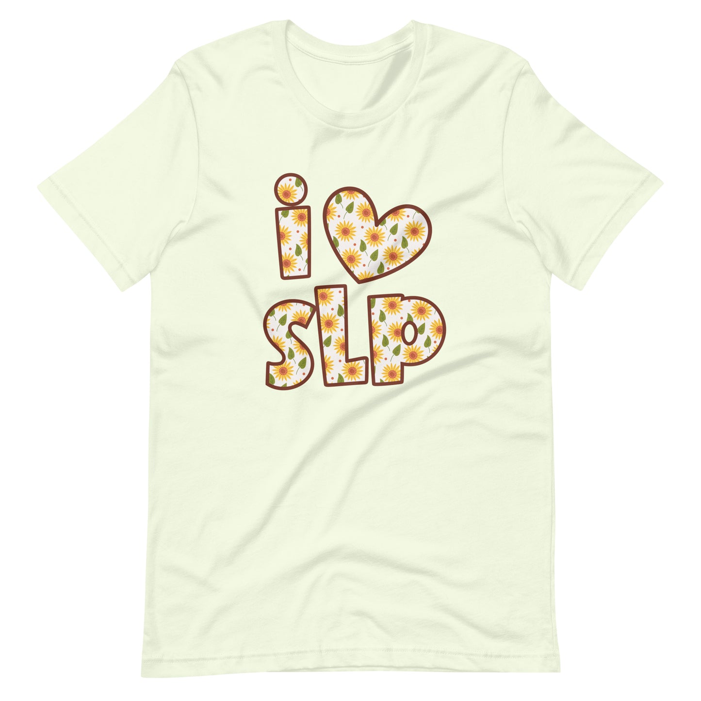 I Love SLP | Sunflower | Adult Tee