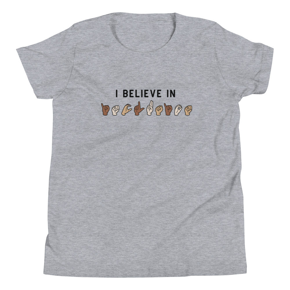 I Believe in Inclusion | Youth Short Sleeve Tee