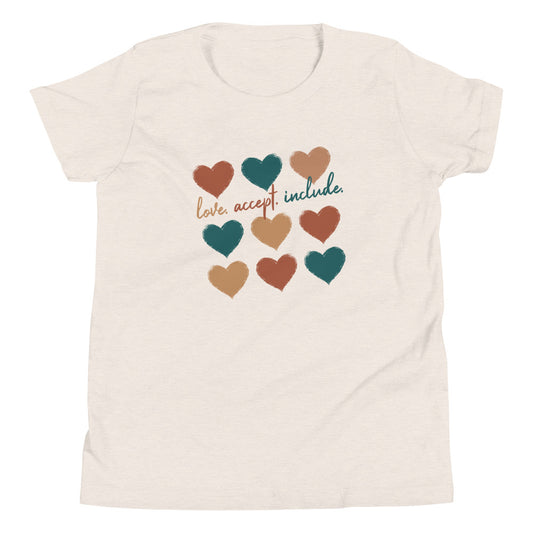 Love, Accept, Include | Youth Short Sleeve Tee