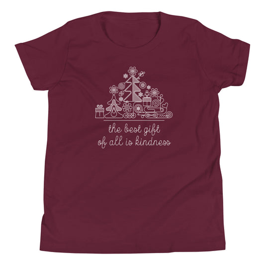 The Best Gift of All is Kindness | Youth Short Sleeve Tee