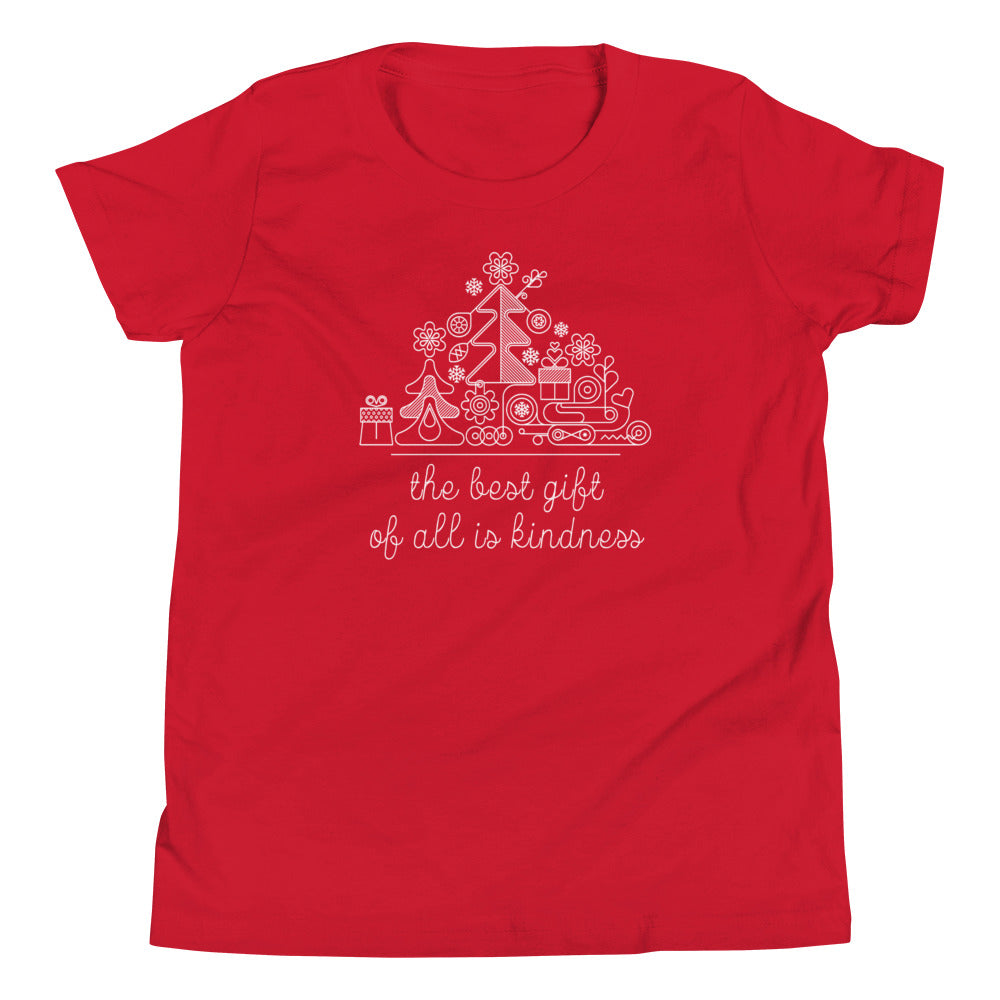 The Best Gift of All is Kindness | Youth Short Sleeve Tee